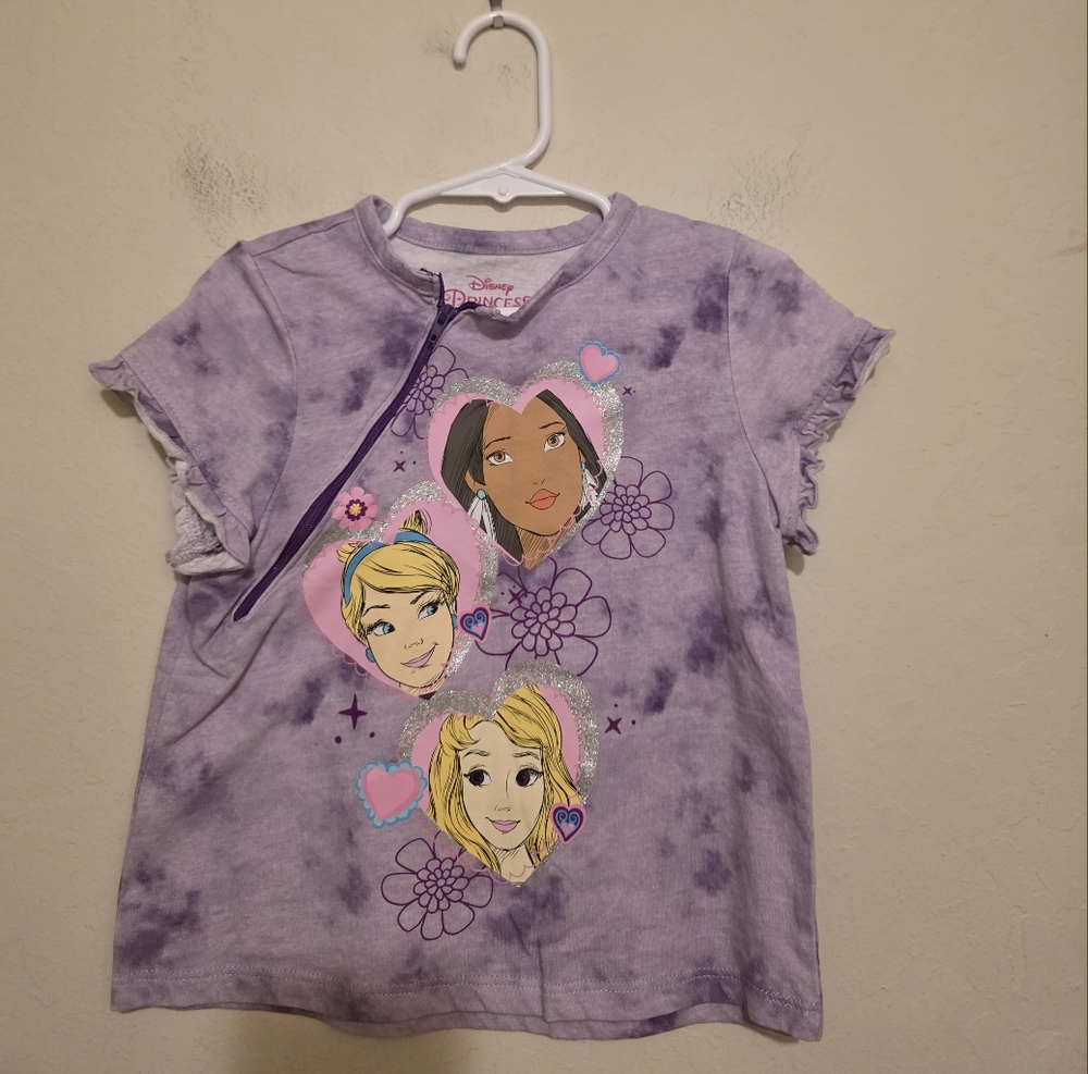 Disney princess short sleeve shirt size 3T